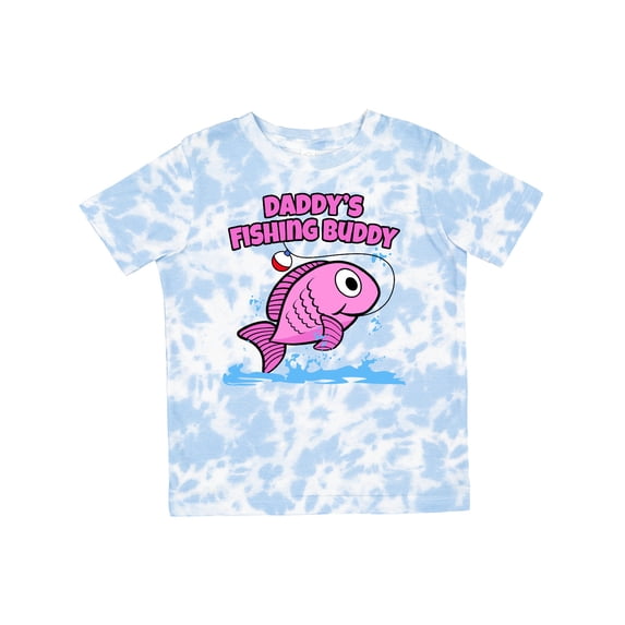 Inktastic Daddy's Fishing Buddy (pink) Boys or Girls Toddler T-Shirt