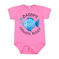 thumbnail image 1 of Inktastic Daddy's Fishing Buddy with Cute Blue Fish Boys or Girls Baby Bodysuit, 1 of 5