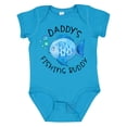 thumbnail image 1 of Inktastic Daddy's Fishing Buddy with Cute Blue Fish Boys or Girls Baby Bodysuit, 1 of 5