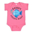 thumbnail image 1 of Inktastic Daddy's Fishing Buddy with Cute Blue Fish Boys or Girls Baby Bodysuit, 1 of 5