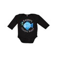 thumbnail image 1 of Inktastic Daddy's Fishing Buddy with Cute Blue Fish Boys or Girls Long Sleeve Baby Bodysuit, 1 of 5