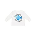 thumbnail image 1 of Inktastic Daddy's Fishing Buddy with Cute Blue Fish Boys or Girls Long Sleeve Toddler T-Shirt, 1 of 5