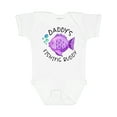 thumbnail image 1 of Inktastic Daddy's Fishing Buddy with Cute Purple Fish Boys or Girls Baby Bodysuit, 1 of 5