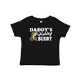 thumbnail image 1 of Inktastic Daddy's Fishing Buddy with White Text Boys Baby T-Shirt, 1 of 5