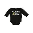 thumbnail image 1 of Inktastic Daddy's Fishing Buddy with White Text Boys Long Sleeve Baby Bodysuit, 1 of 5
