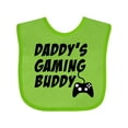 thumbnail image 1 of Inktastic Daddy's Gaming Buddy with Controller Boys or Girls Baby Bib, 1 of 4