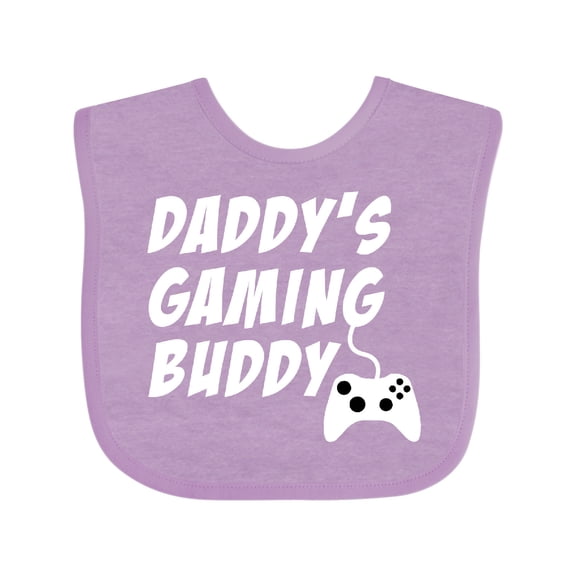 Inktastic Daddy's Gaming Buddy with Controller Boys or Girls Baby Bib