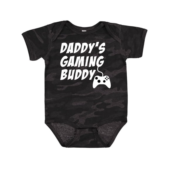 Inktastic Daddy's Gaming Buddy with Controller Boys or Girls Baby Bodysuit