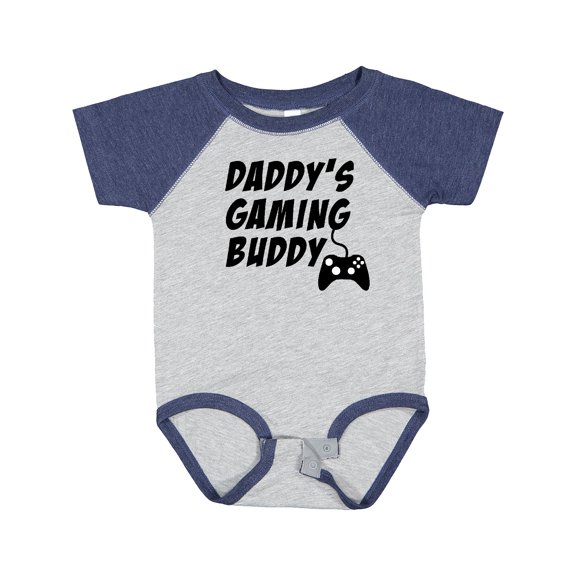 Inktastic Daddy's Gaming Buddy with Controller Boys or Girls Baby Bodysuit
