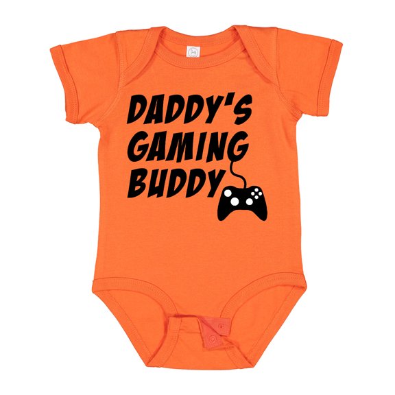Inktastic Daddy's Gaming Buddy with Controller Boys or Girls Baby Bodysuit
