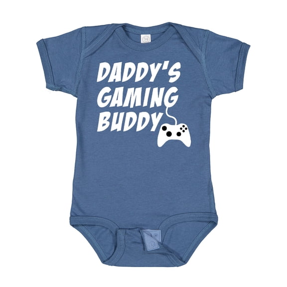 Inktastic Daddy's Gaming Buddy with Controller Boys or Girls Baby Bodysuit