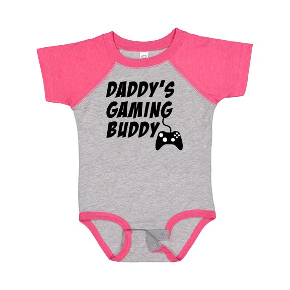 Inktastic Daddy's Gaming Buddy with Controller Boys or Girls Baby Bodysuit