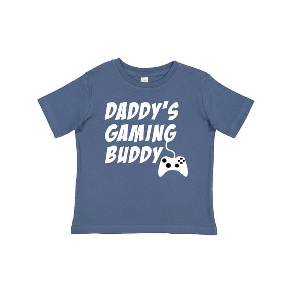 Inktastic Daddy's Gaming Buddy with Controller Boys or Girls Baby T-Shirt