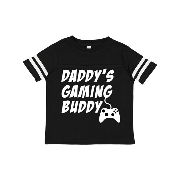 Inktastic Daddy's Gaming Buddy with Controller Boys or Girls Toddler T-Shirt