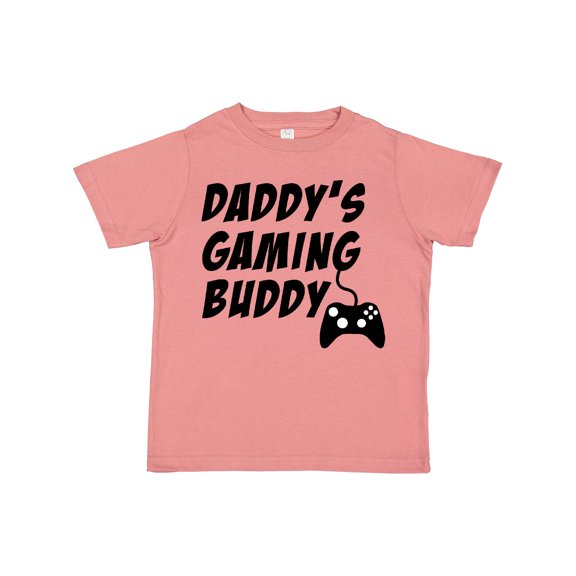 Inktastic Daddy's Gaming Buddy with Controller Boys or Girls Toddler T-Shirt
