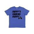 thumbnail image 1 of Inktastic Daddy's Gaming Buddy with Controller Youth T-Shirt, 1 of 5