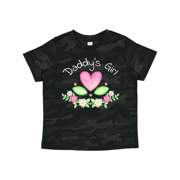 Inktastic Daddy's Girl- Heart Flowers Girls Toddler T-Shirt
