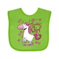 thumbnail image 1 of Inktastic Daddy's Girl Unicorn Girls Baby Bib, 1 of 4