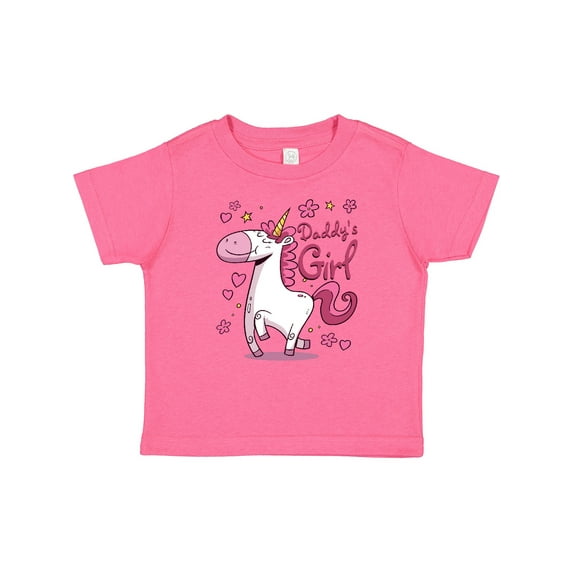 Inktastic Daddy's Girl Unicorn Girls Baby T-Shirt