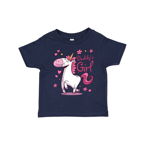 Inktastic Daddy's Girl Unicorn Girls Toddler T-Shirt