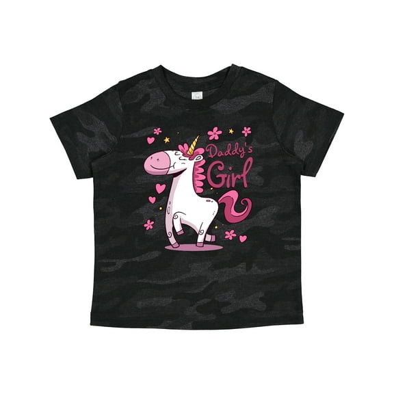 Inktastic Daddy's Girl Unicorn Girls Toddler T-Shirt