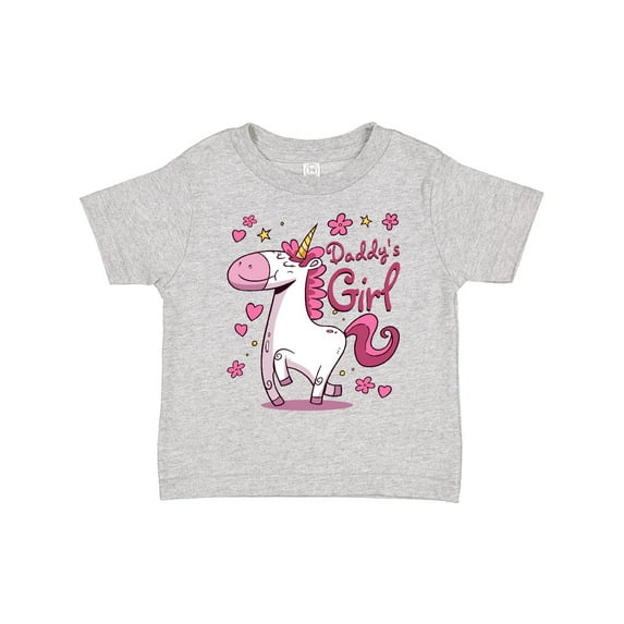 Inktastic Daddy's Girl Unicorn Girls Toddler T-Shirt