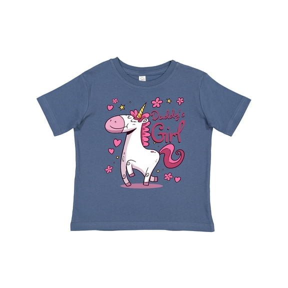 Inktastic Daddy's Girl Unicorn Girls Toddler T-Shirt