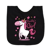 Inktastic Daddy's Girl Unicorn Newborn Bib
