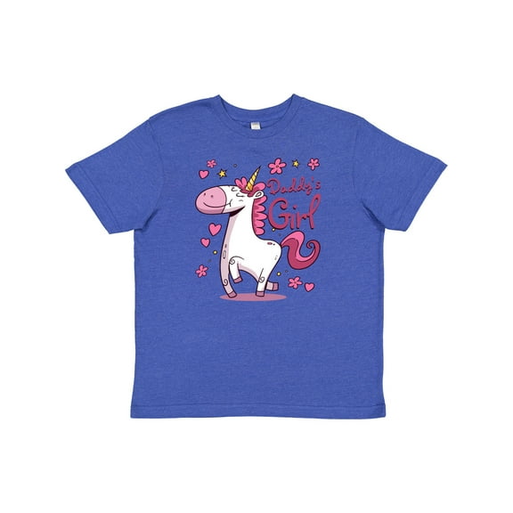 Inktastic Daddy's Girl Unicorn Youth T-Shirt