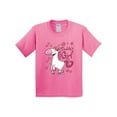 thumbnail image 1 of Inktastic Daddy's Girl Unicorn Youth T-Shirt, 1 of 5