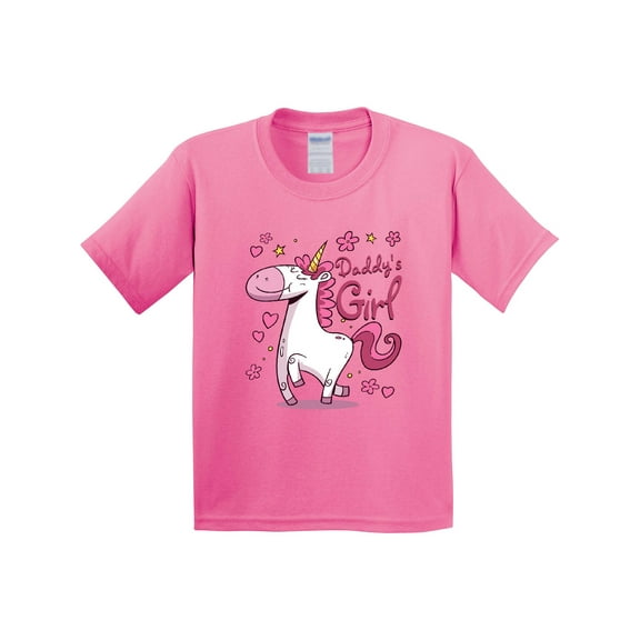 Inktastic Daddy's Girl Unicorn Youth T-Shirt