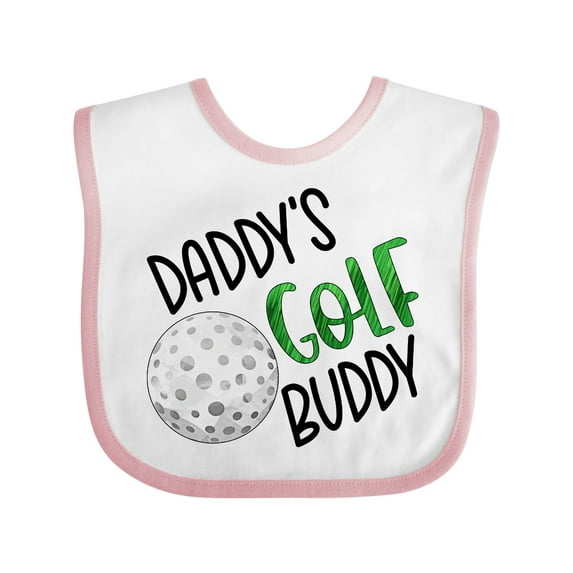 Inktastic Daddy's Golf Buddy with Golf Ball Boys or Girls Baby Bib