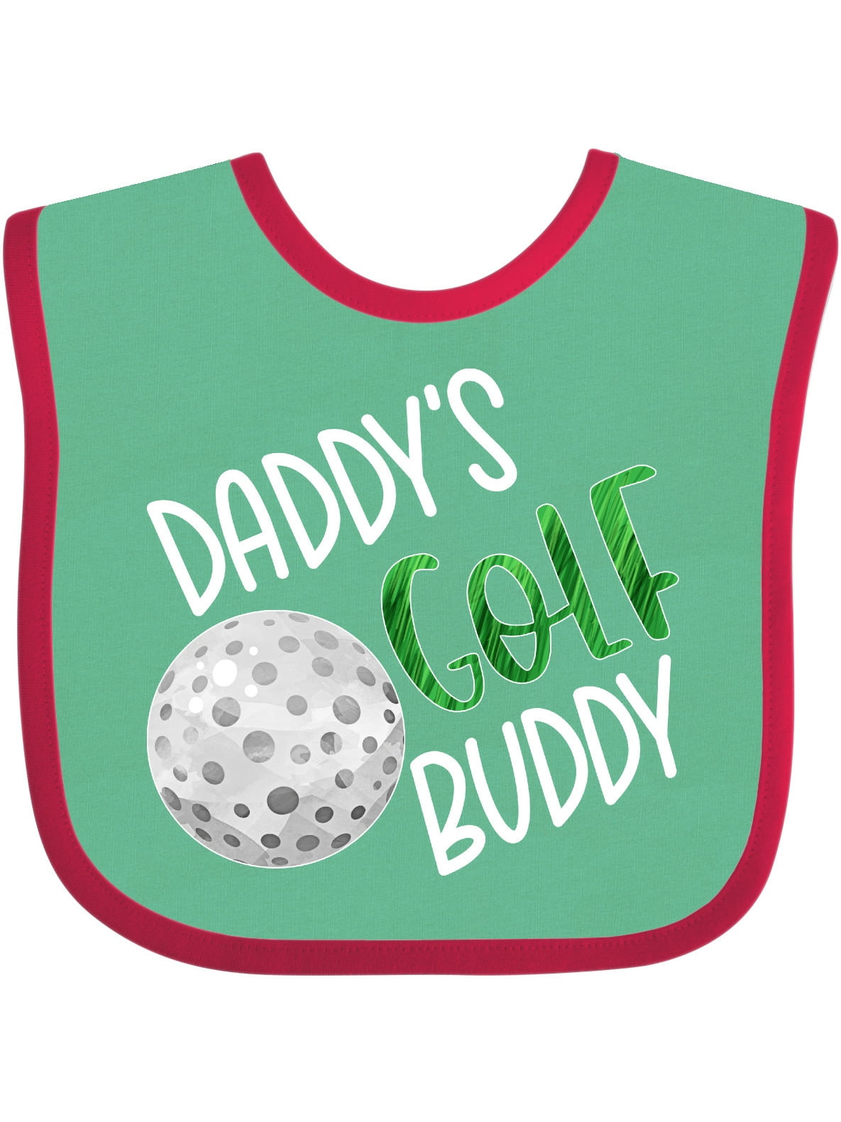 Inktastic Daddy's Golf Buddy with Golf Ball Boys or Girls Baby Bib