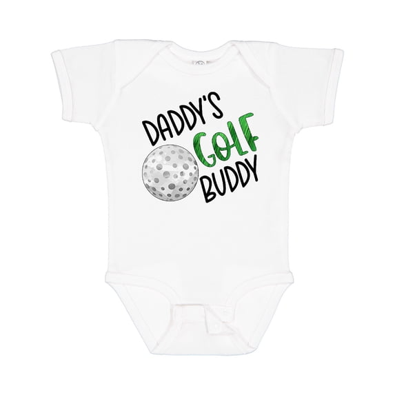 Inktastic Daddy's Golf Buddy with Golf Ball Boys or Girls Baby Bodysuit