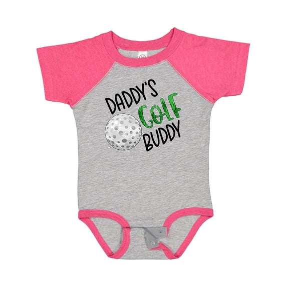 Inktastic Daddy's Golf Buddy with Golf Ball Boys or Girls Baby Bodysuit