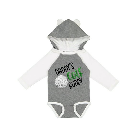 Inktastic Daddy's Golf Buddy with Golf Ball Boys or Girls Long Sleeve Baby Bodysuit