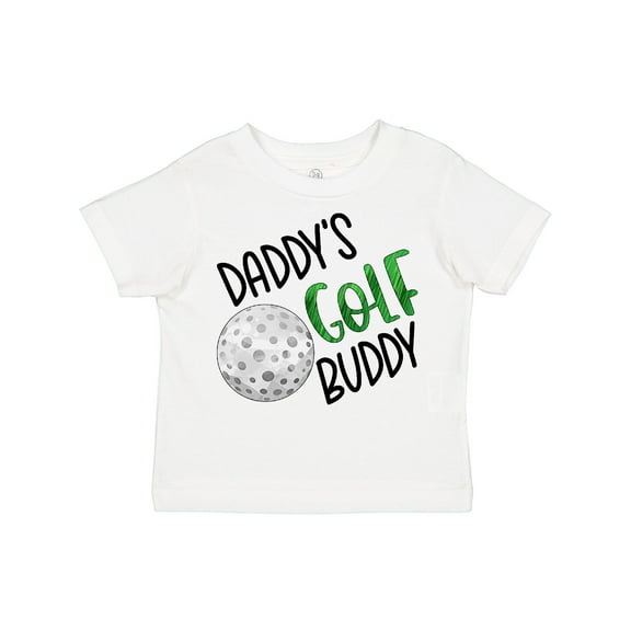 Inktastic Daddy's Golf Buddy with Golf Ball Boys or Girls Toddler T-Shirt