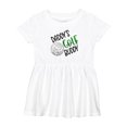 thumbnail image 1 of Inktastic Daddy's Golf Buddy with Golf Ball Girls Baby Dress, 1 of 5