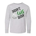 thumbnail image 1 of Inktastic Daddy's Golf Buddy with Golf Ball Long Sleeve Youth T-Shirt, 1 of 5