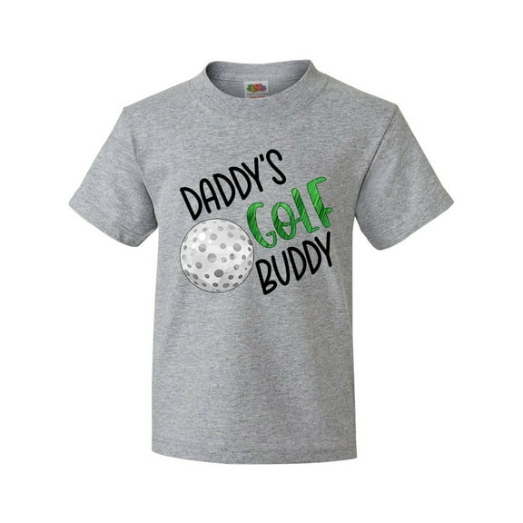Inktastic Daddy's Golf Buddy with Golf Ball Youth T-Shirt