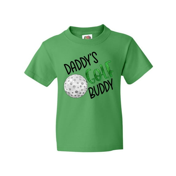Inktastic Daddy's Golf Buddy with Golf Ball Youth T-Shirt