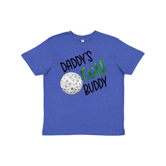 Inktastic Daddy's Golf Buddy with Golf Ball Youth T-Shirt