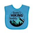 thumbnail image 1 of Inktastic Daddy's Hiking Buddy with Mountains and Trees Boys or Girls Baby Bib, 1 of 4