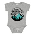 thumbnail image 1 of Inktastic Daddy's Hiking Buddy with Mountains and Trees Boys or Girls Baby Bodysuit, 1 of 5