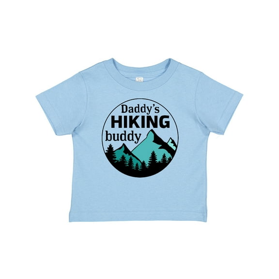 Inktastic Daddy's Hiking Buddy with Mountains and Trees Boys or Girls Baby T-Shirt