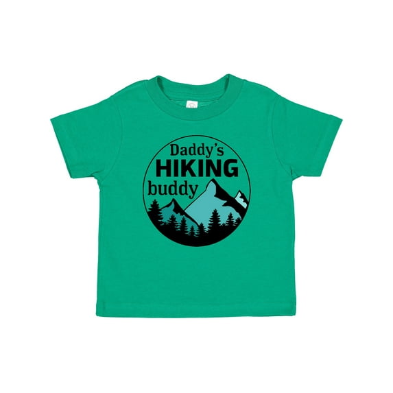 Inktastic Daddy's Hiking Buddy with Mountains and Trees Boys or Girls Baby T-Shirt