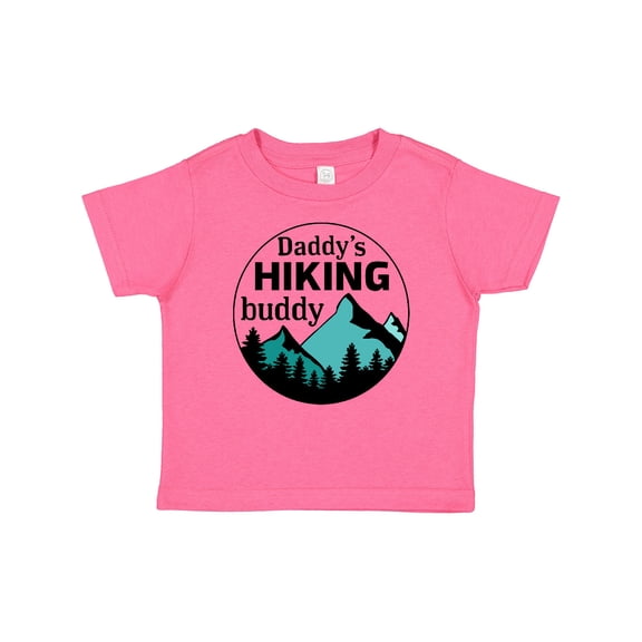 Inktastic Daddy's Hiking Buddy with Mountains and Trees Boys or Girls Baby T-Shirt