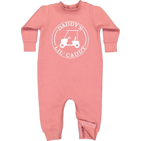 Inktastic Daddy's Lil Caddy Baby Fleece Romper