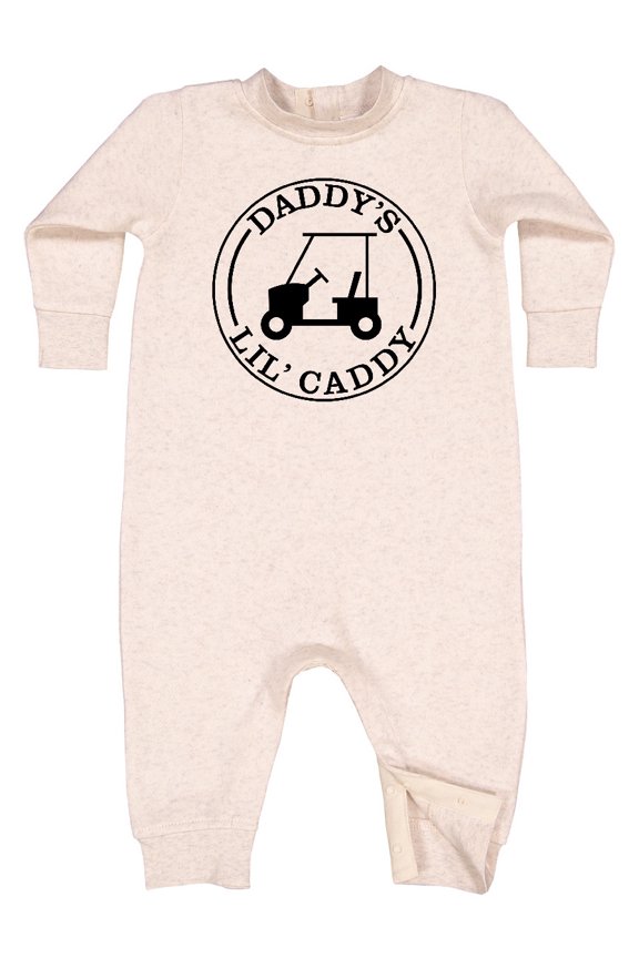 Daddy's Lil Caddy Baby Fleece Romper