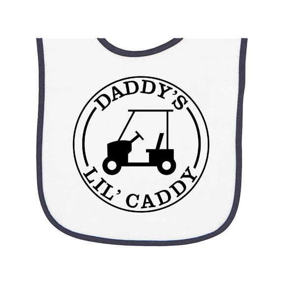 Inktastic Daddy's Lil Caddy Baby Terry Cloth Bib